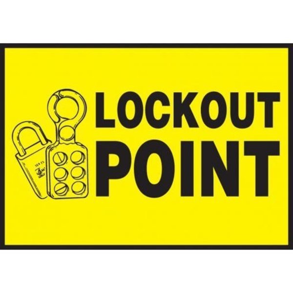 Accuform LockoutTagout Safety Label LLKT510XVE